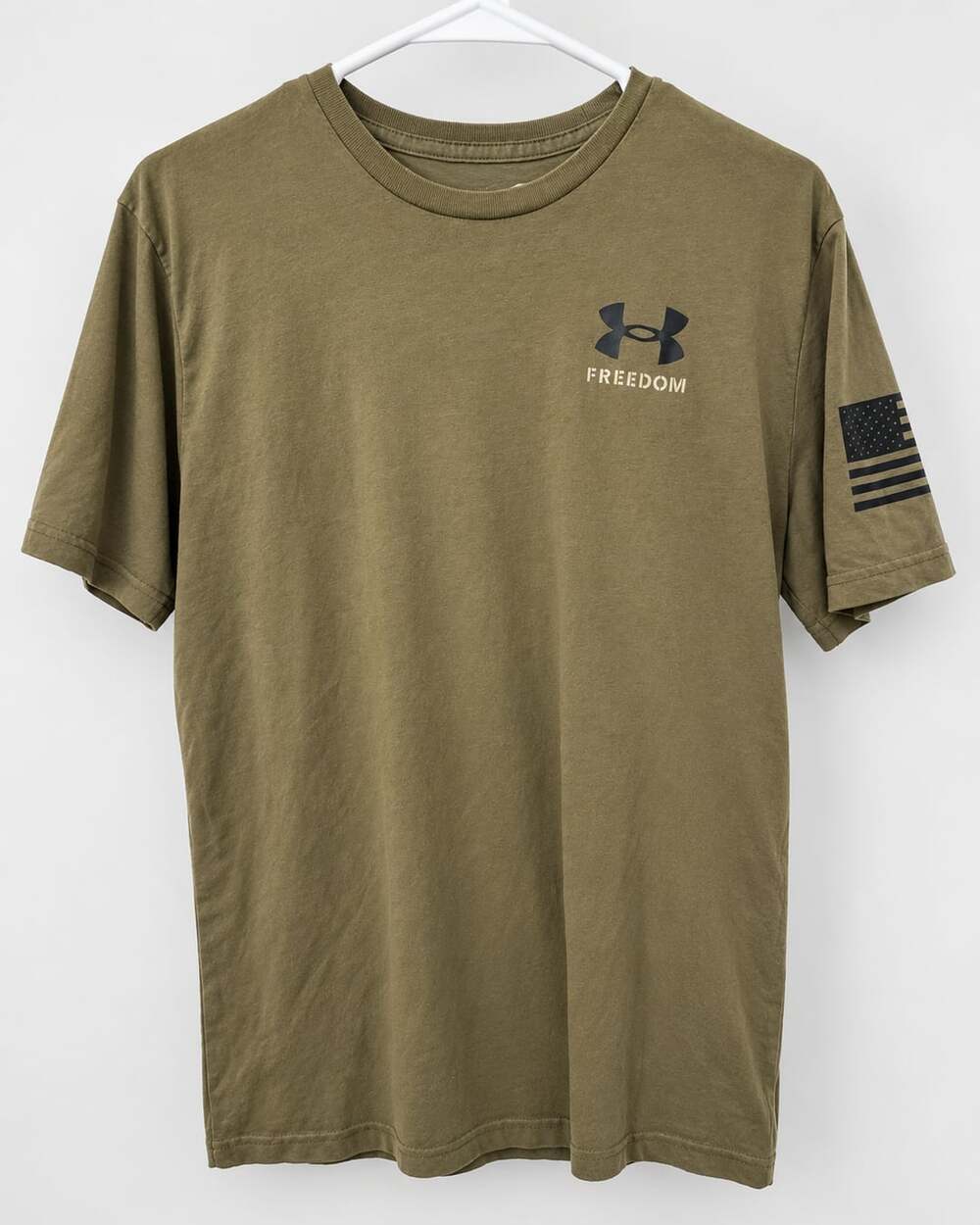 Under Armour Freedom Flag T-Shirt Size MD Green